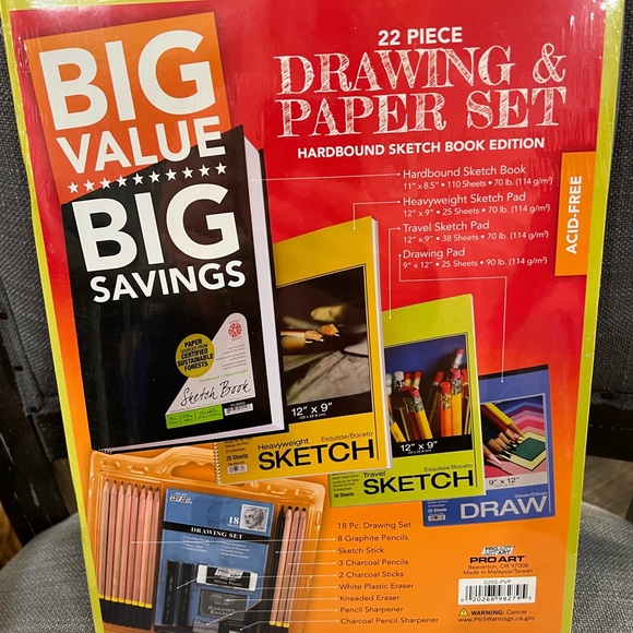 Drawing Set New 22 Piece Set - Picture 2 of 4
